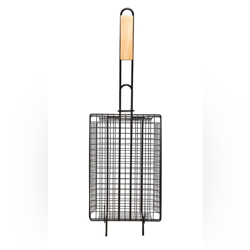 Farberware Barbecue Shaker Basket with Lid, Black - New